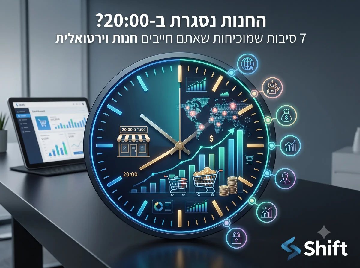 החנות נסגרת ב-20:00? 7 סיבות שמוכיחות שאתם חייבים חנות וירטואלית