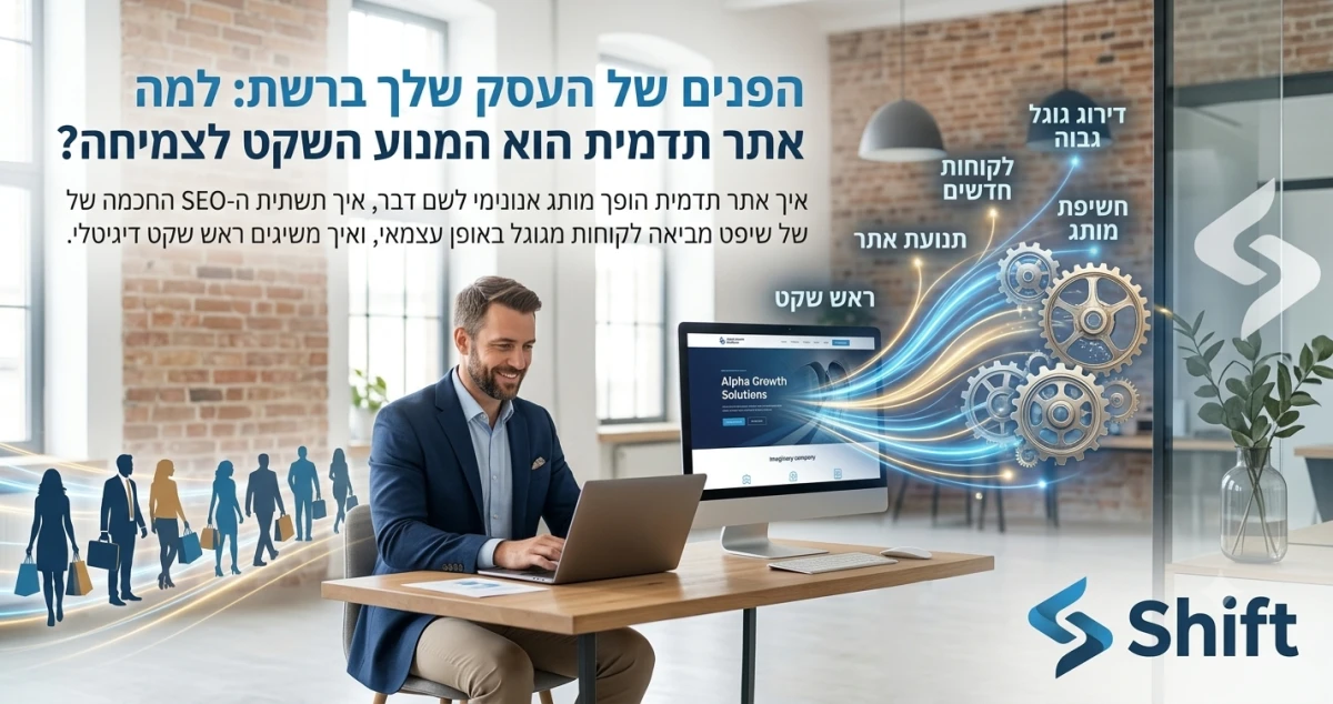 הפנים של העסק שלך ברשת: למה אתר תדמית הוא המנוע השקט לצמיחה?