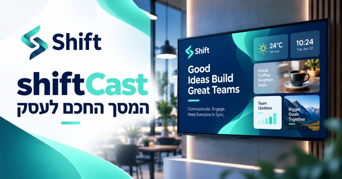 shiftCast: המסך החכם לעסק