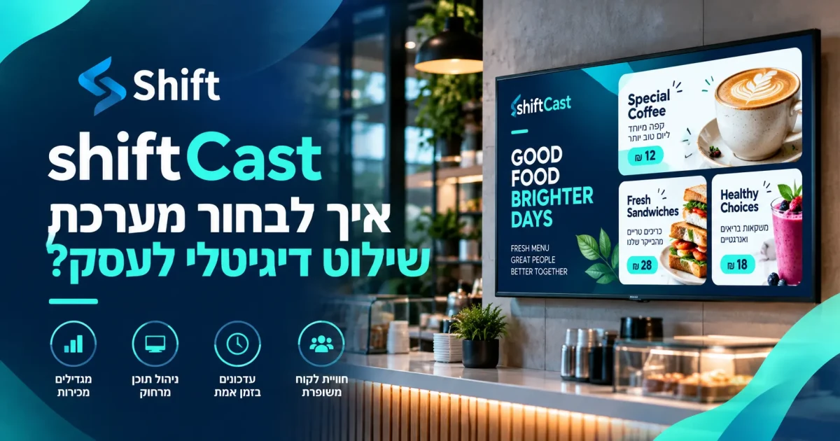 איך לבחור מערכת שילוט דיגיטלי לעסק?