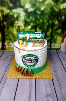 עוגת בירה הייניקן - Heineken