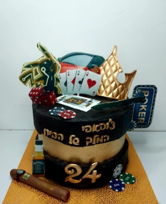 עוגת תחבבים לגבר