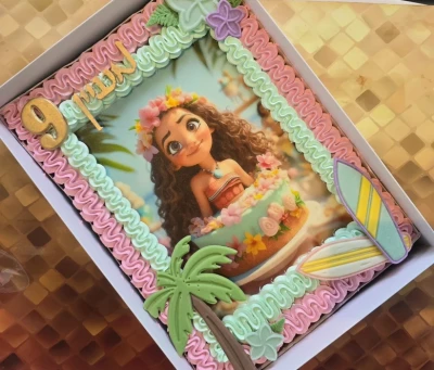 עוגת גן מעוצבת מואנה