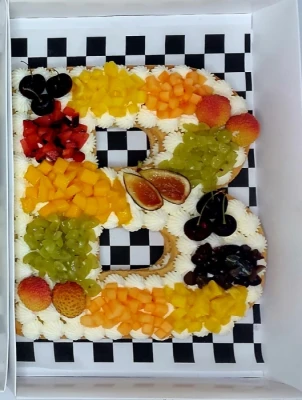 פריך שקדים אות B גודל A3