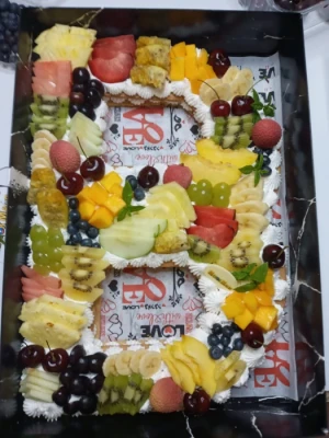פריך שקדים אות B ( גודל A3 )