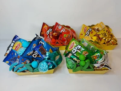 משולח מנות פורים כחול